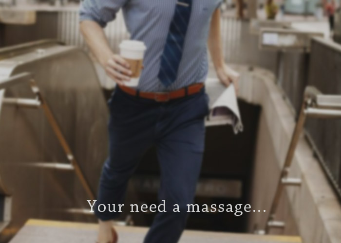 busy business men needs body to body massage